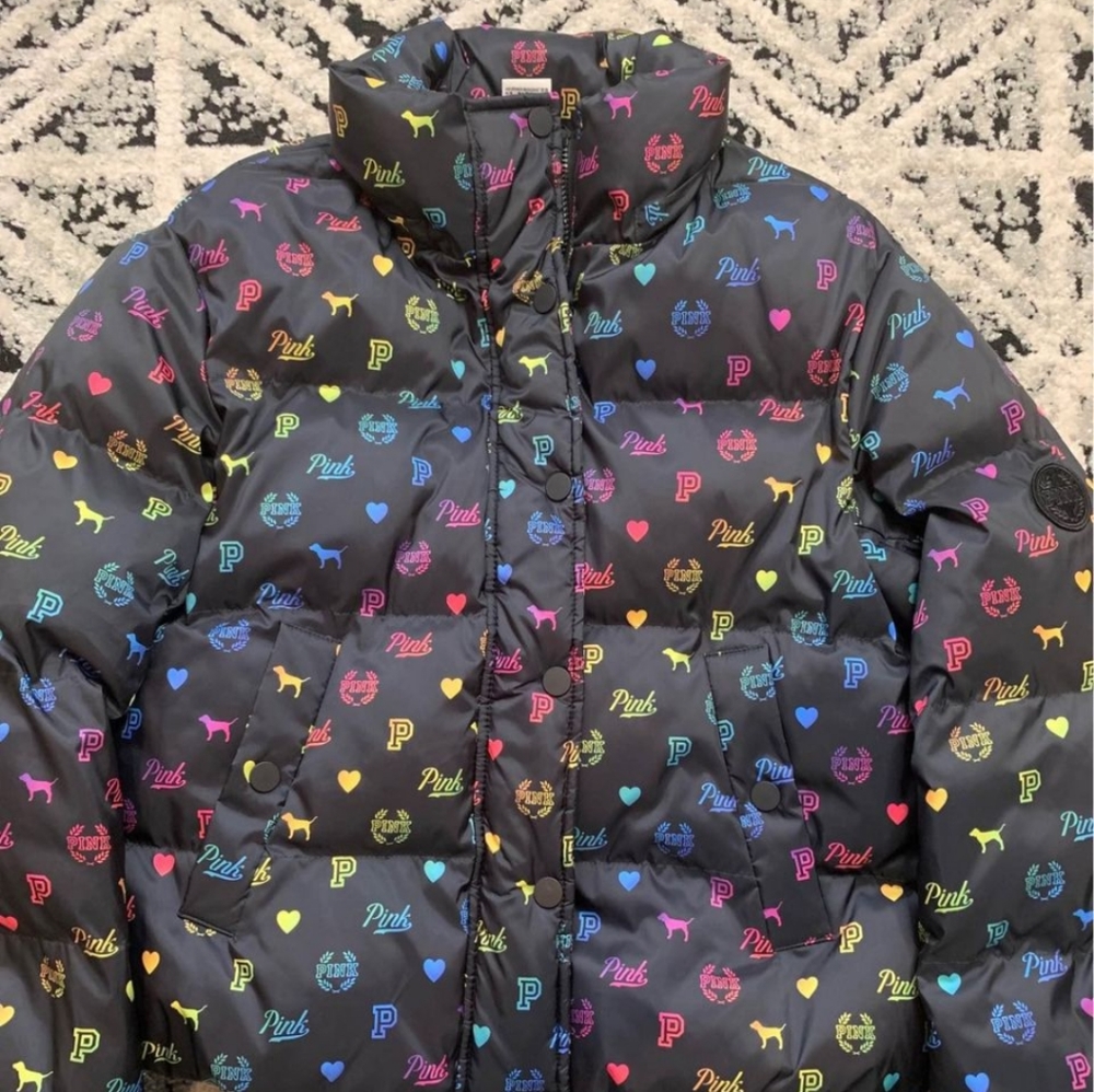 PINK puffer coat